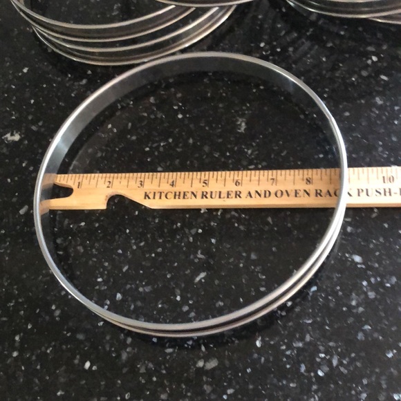 9” 22cm French Stainless Steel Tart Rings - Picture 3 of 6